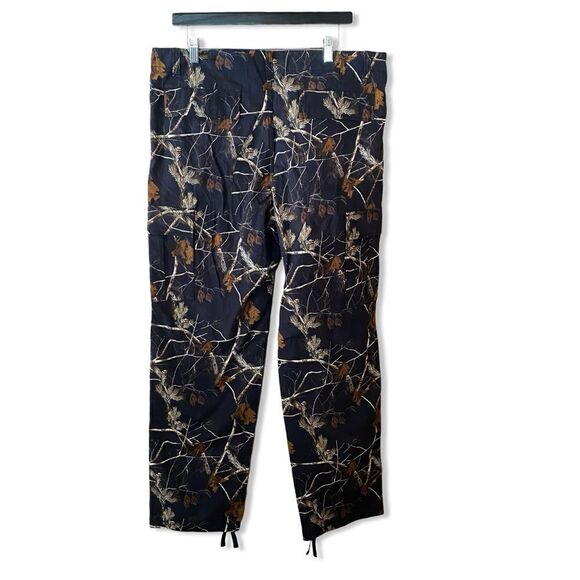 FELT men’s field cargo pants camo print loose fit streetwear skate Sz 34 - Picture 3 of 10